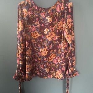 Counterparts Floral Blouse in Rich Hues